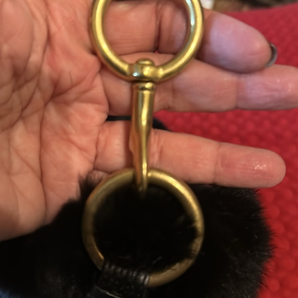 Coach logo nylon fur trimmed purse - Picture 5 of 9